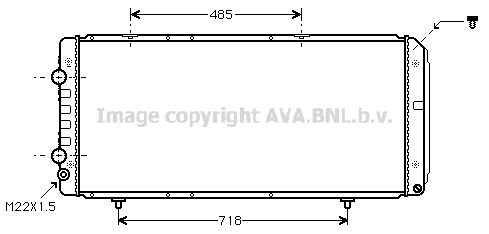 AVA QUALITY COOLING Радиатор, охлаждение двигателя PE2151